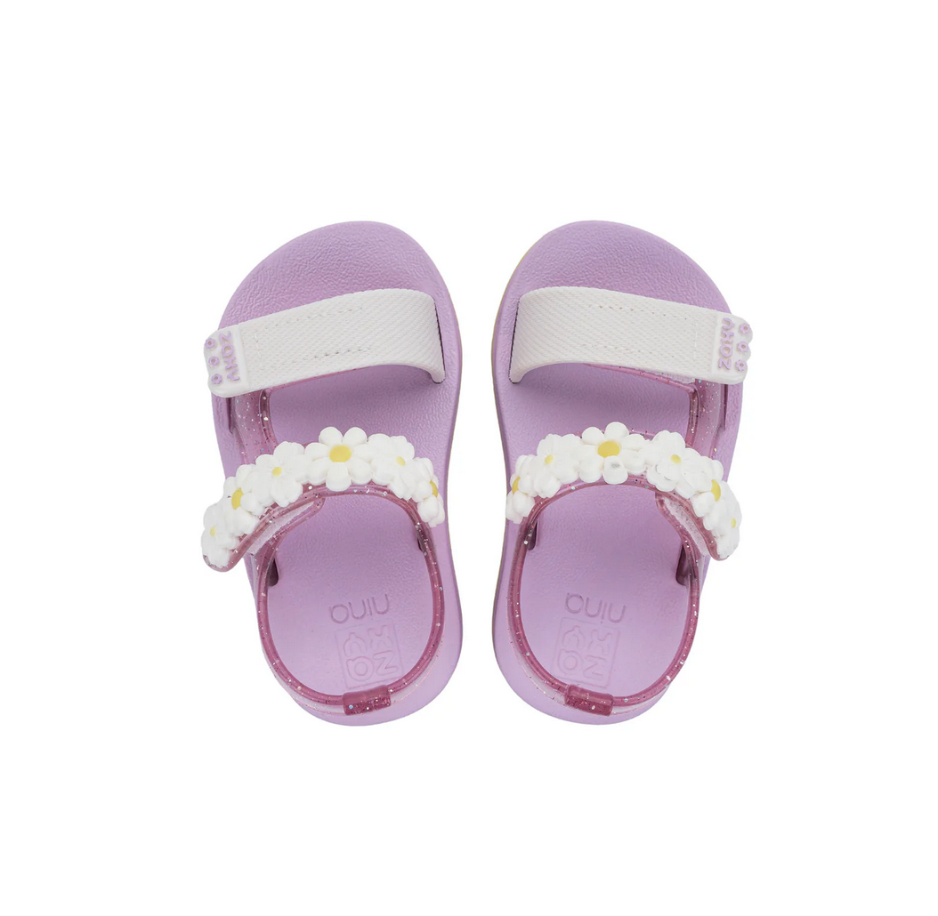 Zaxy Nina Bloom Sand Baby White Glitter Lilac