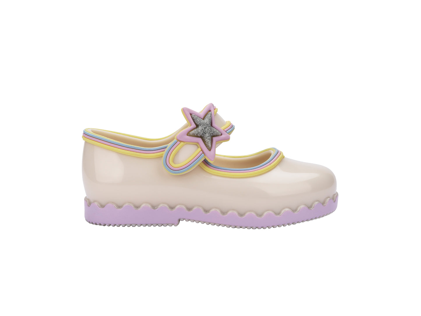 Mini Melissa Hip Ballerina Star Bb Pearly Beige/Lilac