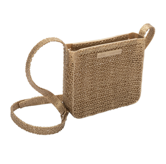 Melissa Campana Papel Shoulder Bag Gold