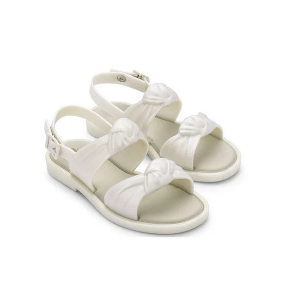 Mini Melissa Velvet Sandal INF White Pearl