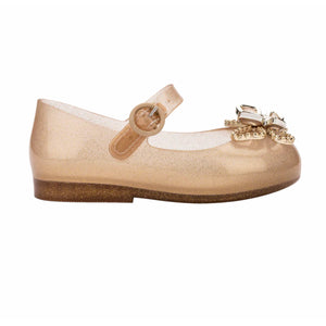 Mini Melissa Sweet Love Fly BB Beige Glitter/Gold