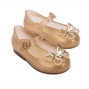 Mini Melissa Sweet Love Fly BB Beige Glitter/Gold