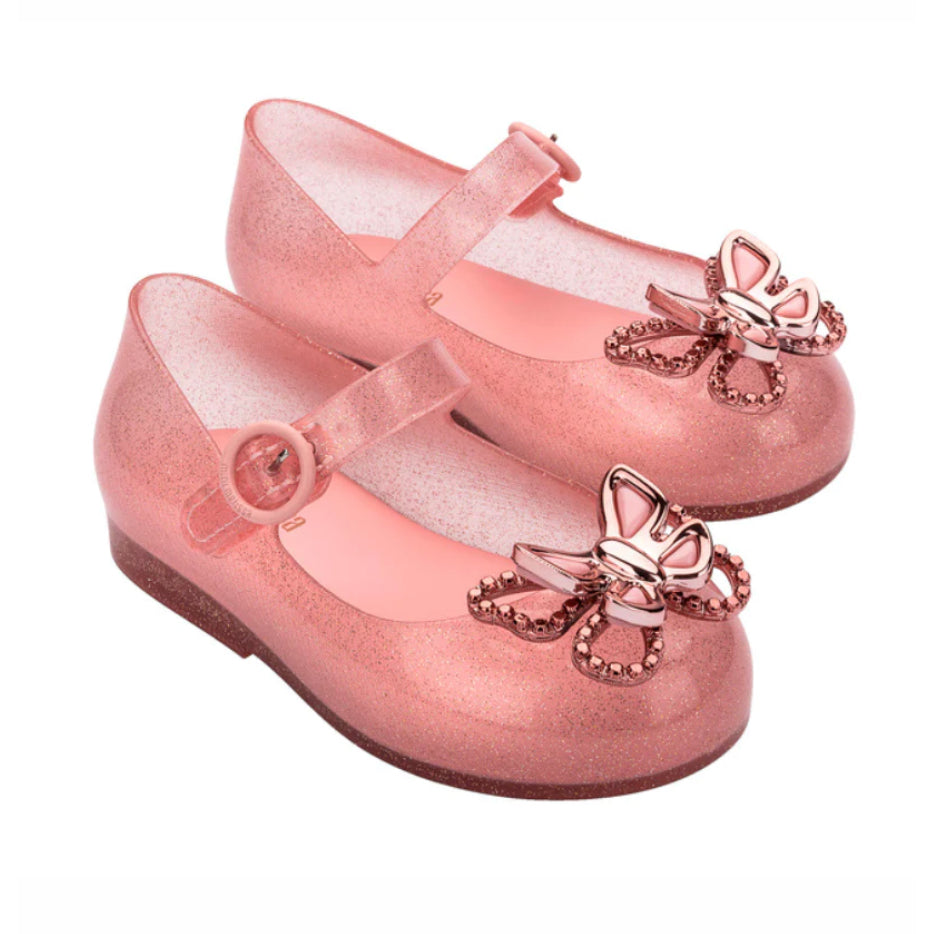 Mini Melissa Sweet Love Fly BB Pink Glitter/Rose