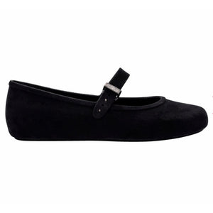 Melissa Soft Ballerina Velvet Ad Black