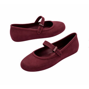 Melissa Soft Ballerina Velvet Ad Red