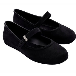 Melissa Soft Ballerina Velvet Ad Black