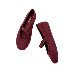 Melissa Soft Ballerina Velvet Ad Red