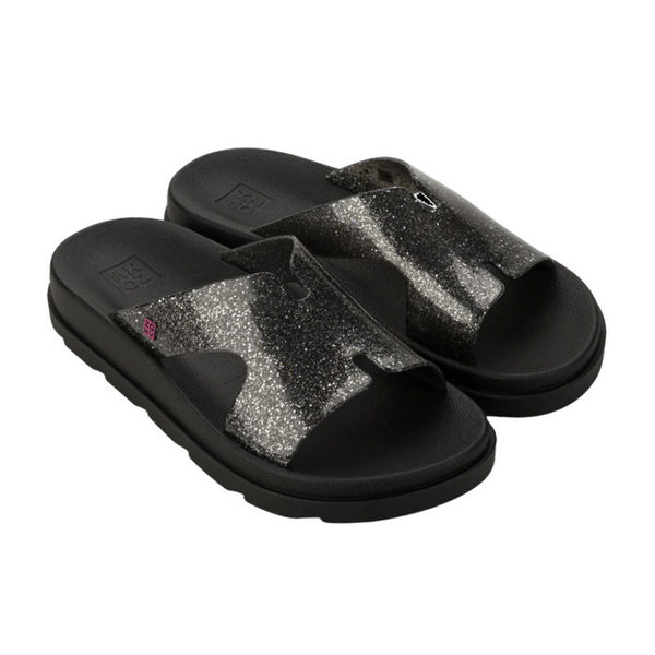 Zaxy Daily Slide Ad Glitter Black